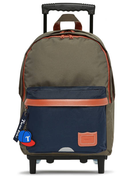 Sac A Dos Ã  Roulettes 2 Compartiments Tann's Vert les fantaisies g 73127