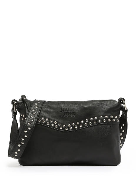 Sac BandouliÃ¨re Glam Cuir Basilic pepper Noir glam BGLA68