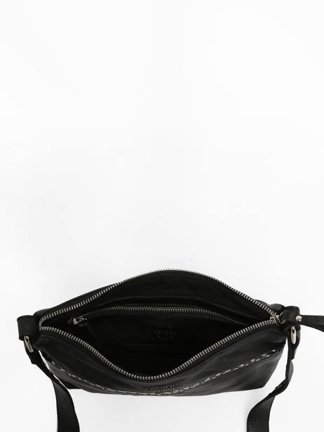Sac BandouliÃ¨re Glam Cuir Basilic pepper Noir glam BGLA68 vue secondaire 3