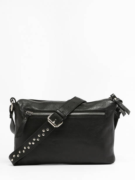 Sac BandouliÃ¨re Glam Cuir Basilic pepper Noir glam BGLA68 vue secondaire 4