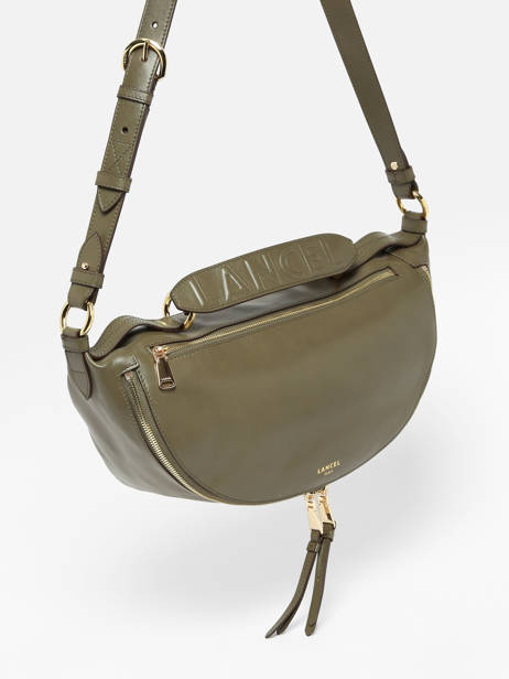 Sac Bandoulière M Origami Cuir Lancel Vert origami A12528 vue secondaire 2