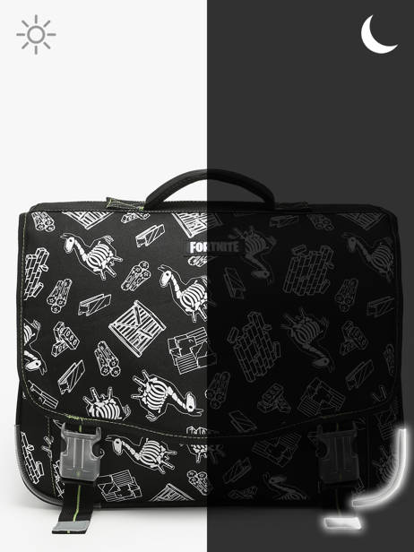 2-compartment Satchel Fortnite Gray gamer 23OZ203S other view 5