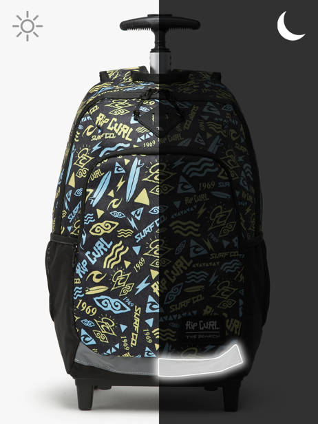 Sac A Dos Ã  Roulettes 2 Compartiments Rip curl Noir bts 137MBA vue secondaire 5