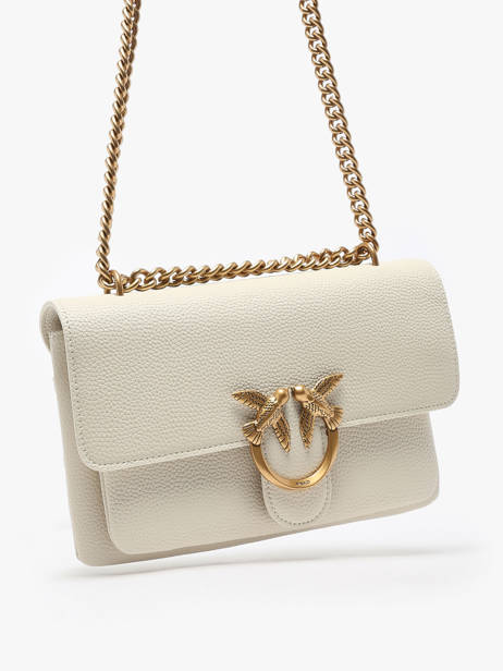 Sac BandouliÃ¨re Love Bag Soft Cuir Pinko Beige love bag soft 4528A29Q vue secondaire 2
