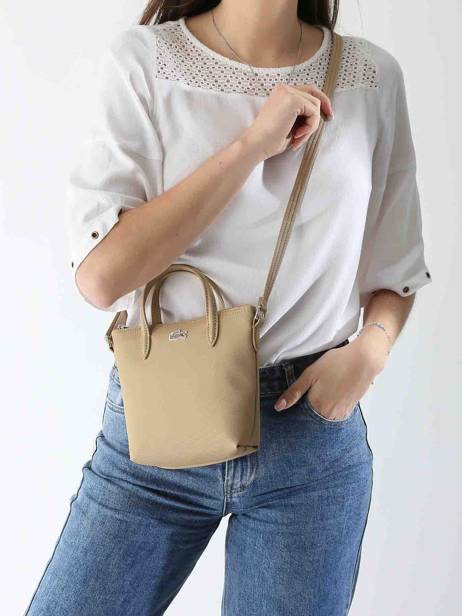 Crossbody Bag L.12.12 Concept Lacoste Beige l.12.12 concept NF2609PO other view 1