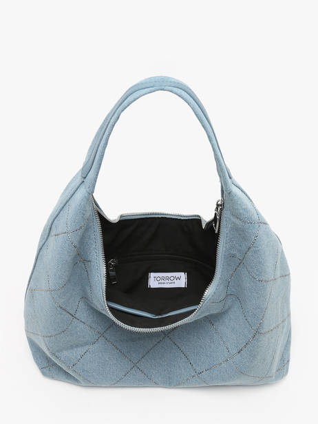 Sac PortÃ© Ã©paule Paname Coton Torrow Bleu paname TPAN03 vue secondaire 3