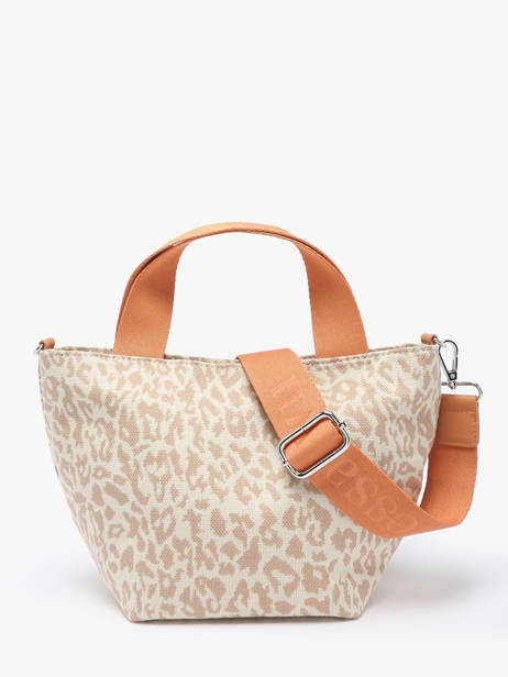 Sac PortÃ© Main Leopard Vanessa wu Marron leopard MA0134 vue secondaire 4