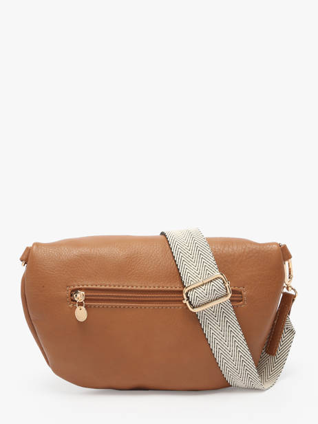 Sac Banane Lulu castagnette Marron zip YSALINE vue secondaire 3