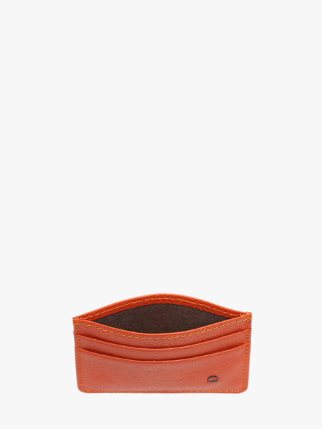 Porte-cartes Madras Cuir Etrier Orange madras EMAD011 vue secondaire 1