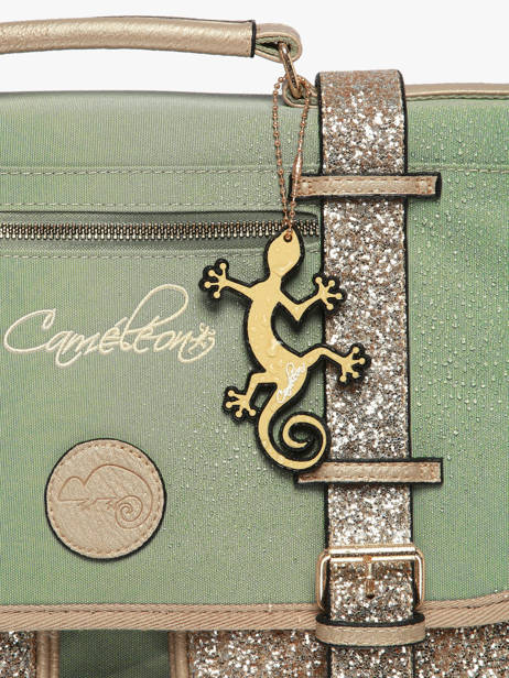1 Compartment Backpack Cameleon Green vintage fantasy SD30 other view 6