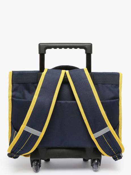 Cartable à Roulettes 2 Compartiments Real madrid Bleu real 24BR203A vue secondaire 4