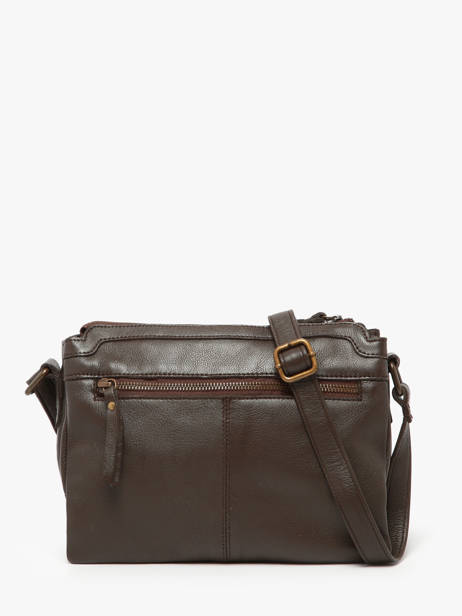 Sac Bandoulière Cow Cuir Basilic pepper Marron cow BCOW83 vue secondaire 4