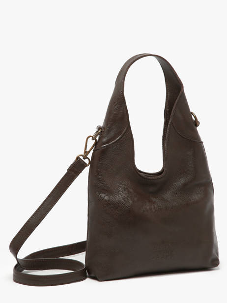 Sac Bandoulière Cow Cuir Basilic pepper Marron cow BCOW2S vue secondaire 2