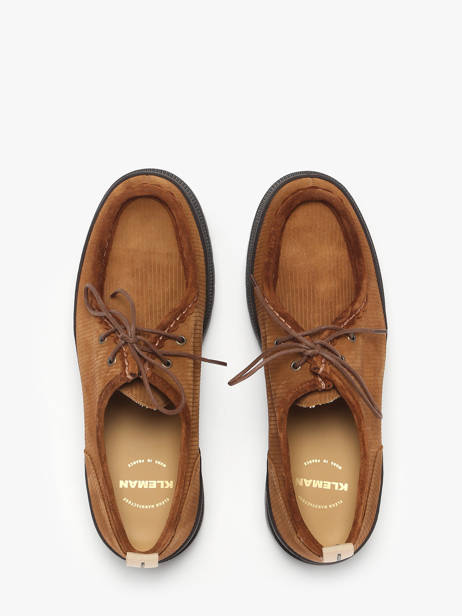 Chaussures Derbies En Cuir Kleman Marron men MAJORV vue secondaire 4