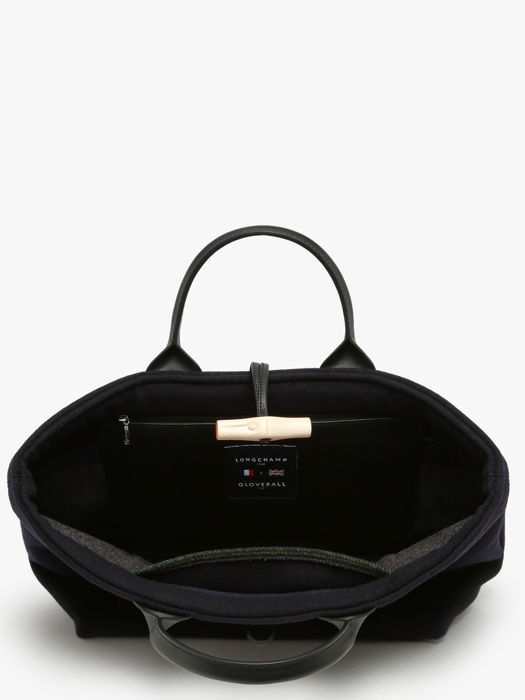 Longchamp Le roseau toile duffle coat Sacs porté main Bleu