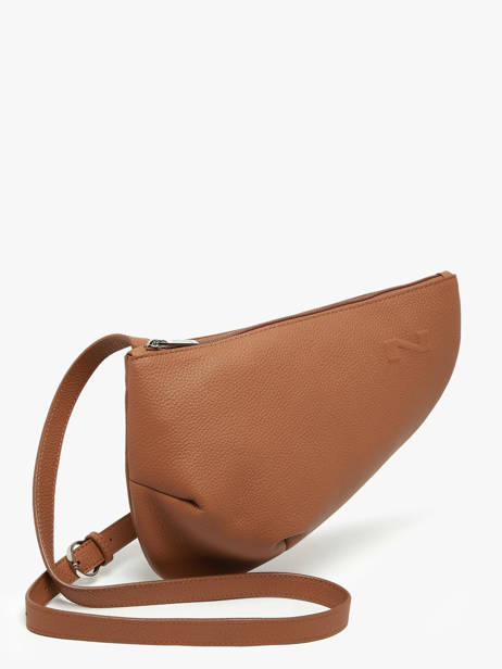 Sac Bandoulière Large City Perle Cuir Nathan baume Marron n city 1 vue secondaire 2
