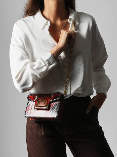 Sac Bandoulière Angele Cuir Lancel Rouge angele A13776 vue secondaire 2