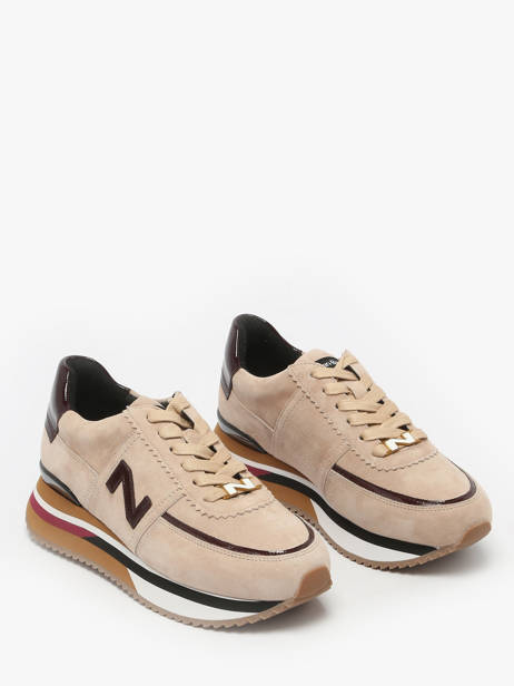 Sneakers En Cuir Nathan baume Beige women 52NS1603 vue secondaire 1