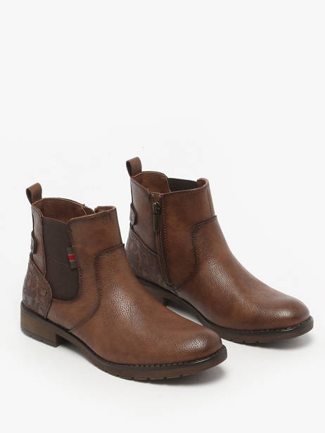 Chelsea Boots Mustang Marron women M0052002 vue secondaire 1