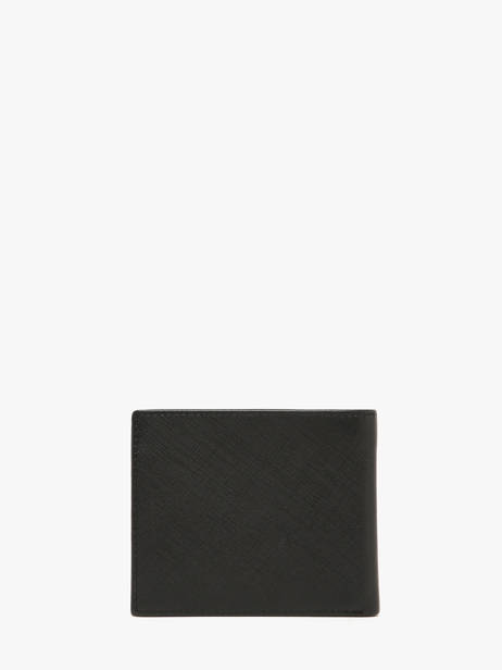 Portefeuille Porte-monnaie Cuir Hugo boss Noir saffiano HLN526A vue secondaire 3