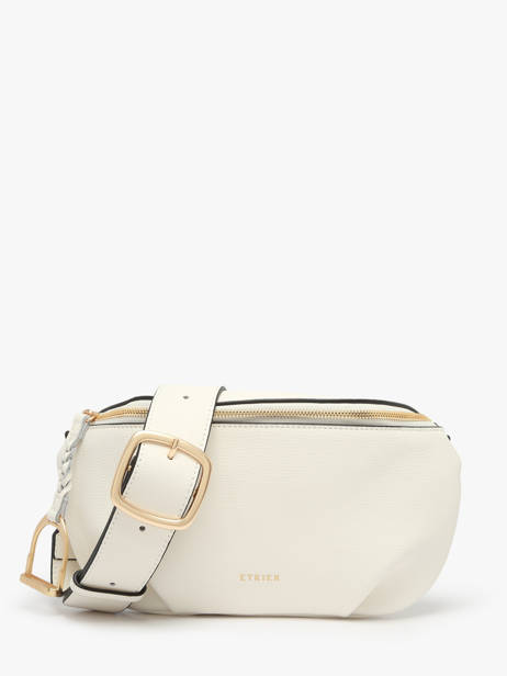 Sac Banane Torsade Cuir Etrier Blanc torsade ETOS022M