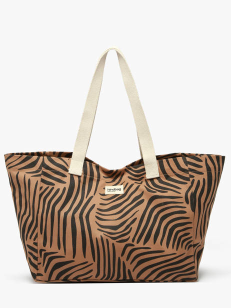 Sac Porté épaule Tigre Coton Hindbag Marron tigre TI