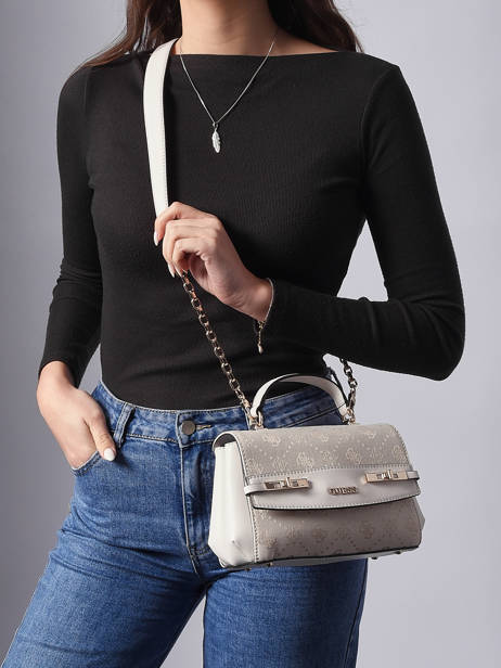 Sac Bandoulière Melinda Logo Polyester Guess Blanc melinda logo JP990220 vue secondaire 1