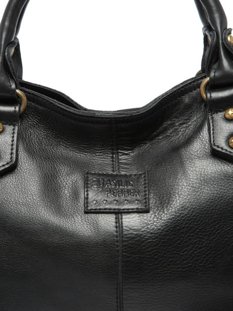 Sac Porté Main Dakota Cuir Basilic pepper Noir dakota BDAK22 vue secondaire 5