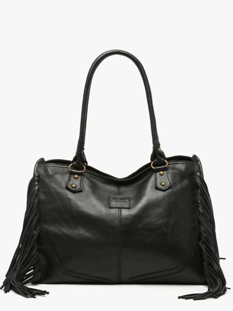 Sac Porté épaule Dakota Cuir Basilic pepper Noir dakota BDAK31