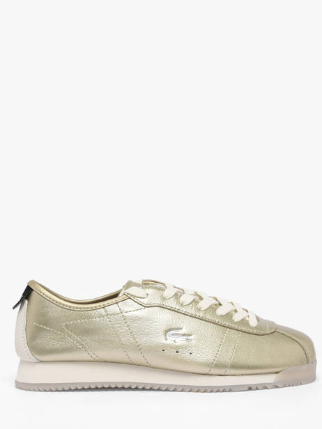 Sneakers En Cuir Lacoste Or women 1SFA0137