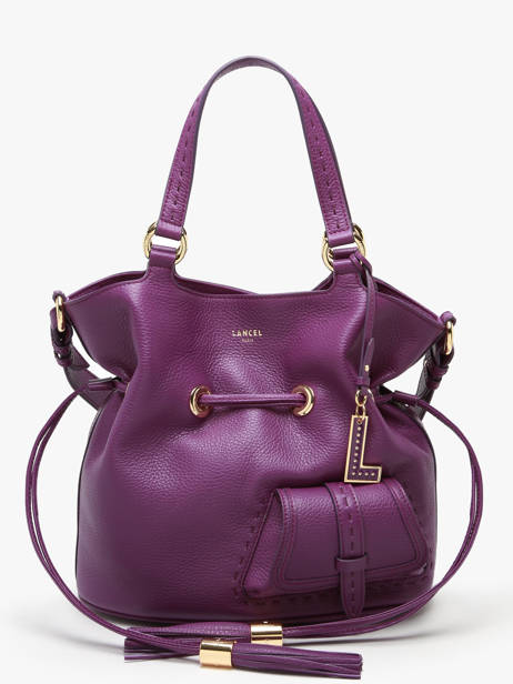 Sac Seau M Premier Flirt Cuir Lancel Violet premier flirt A10110 vue secondaire 2