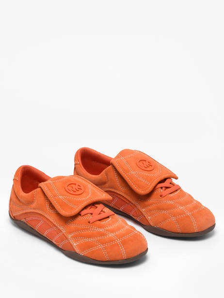 Sneakers En Cuir Michael kors Orange women YFS1S835 vue secondaire 1
