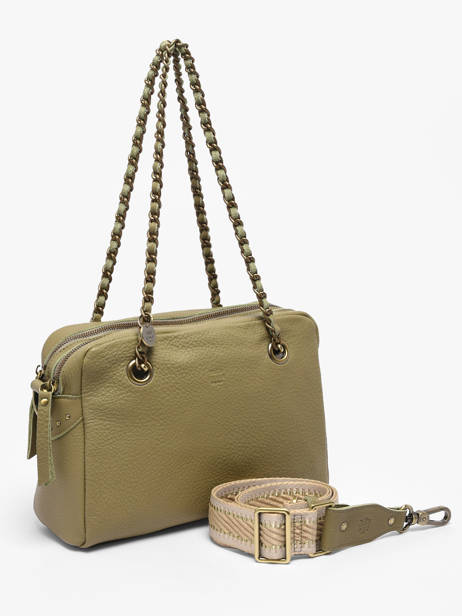 Sac Porté épaule Vintage Cuir Mila louise Beige vintage 3889C1 vue secondaire 2