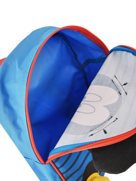 Sac Ã  Dos Mini Mickey Mickey Bleu stripe MICNI03 vue secondaire 3