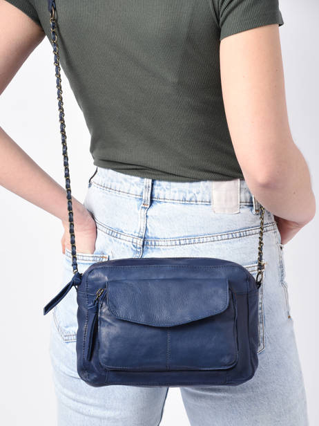 Shoulder Bag Naina Leather Pieces Blue naina 17087872 other view 1