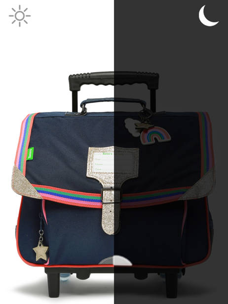 Cartable Ã  Roulettes 2 Compartiments Tann's Bleu les fantaisies f 42323 vue secondaire 6